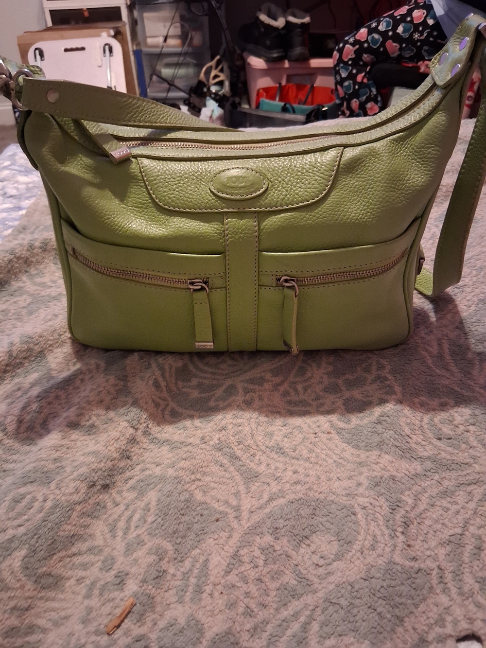 Tod's Pistachio Miky Nomade Media Shoulder Bag